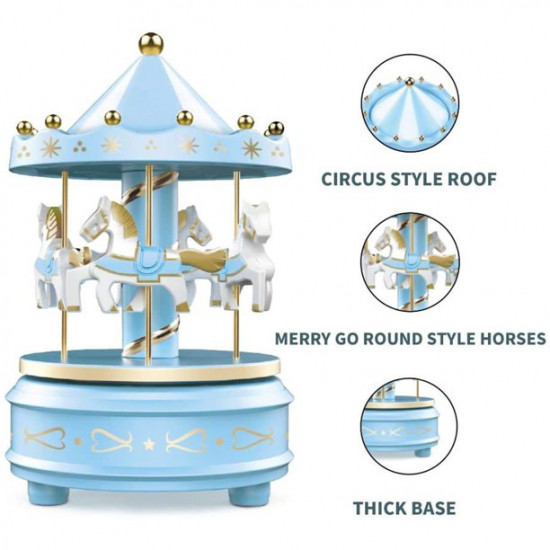 Merry Go Round Carousel Music Box Topper